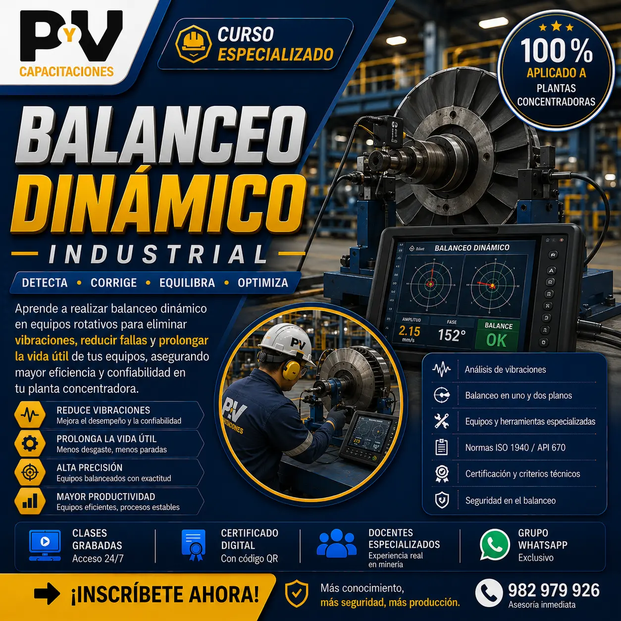 Mantenimiento Mecánico Industrial: Diagnóstico, Reparación y Prevención de Fallas